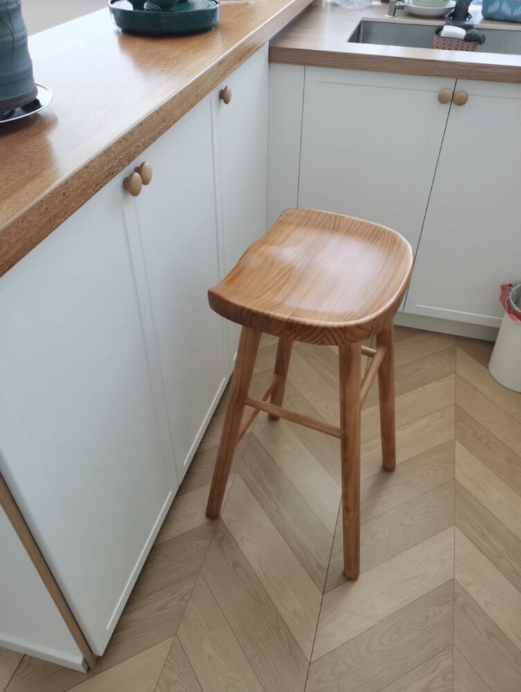 เก้าอี้บาร์ MY DOLLS HOUSE PINE 75 ซม. สีน้ำตาลวอลนัท